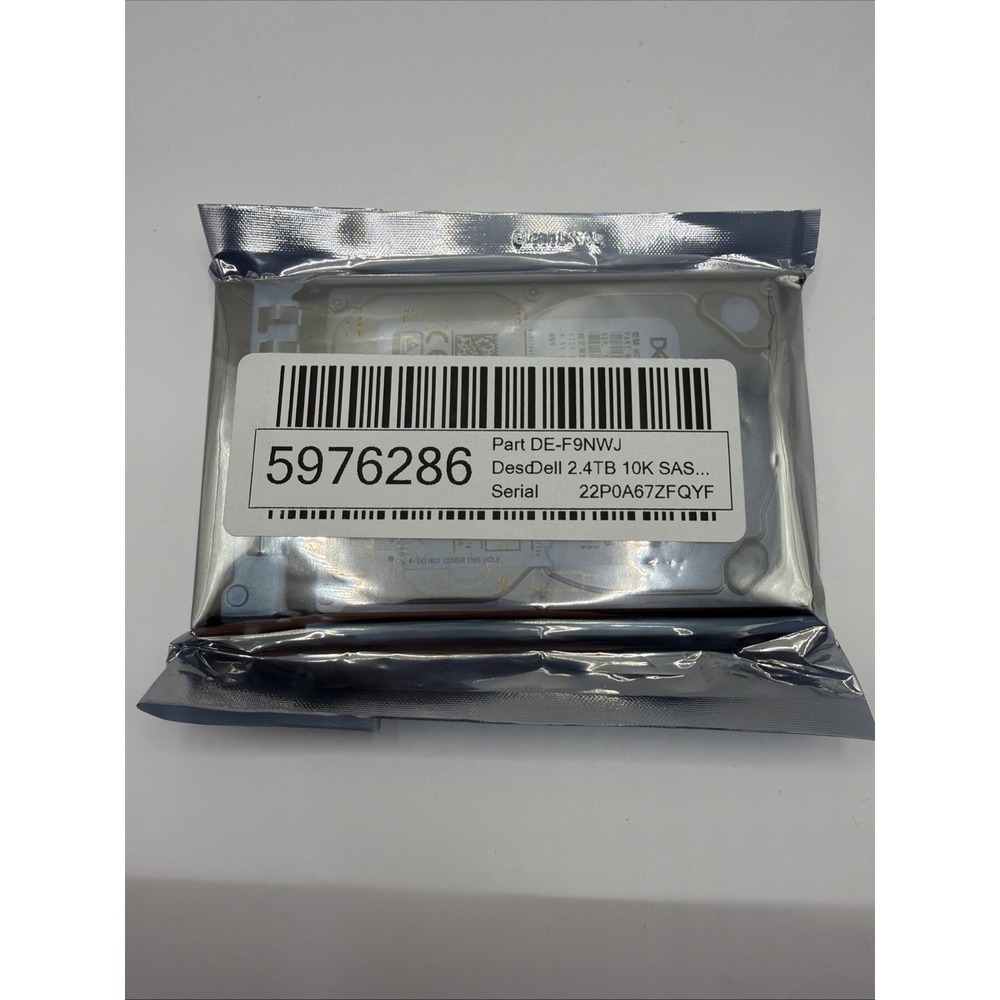 F9NWJ - DELL 2.4TB 10K SAS 2.5" 12Gb/s HDD 14G KIT FS
